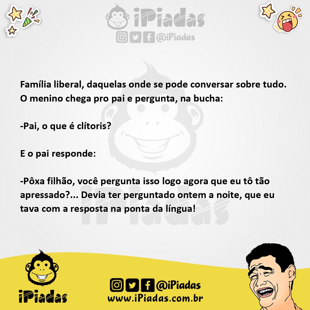 Ilustração da piada O que é Clitóris no iPiadas
