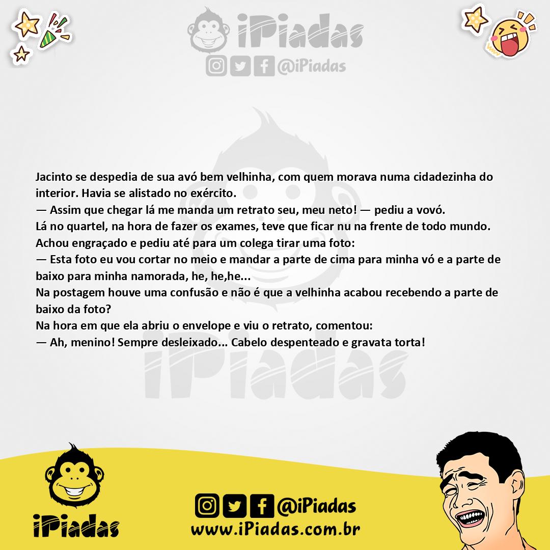 Ilustração da piada O Retrato no iPiadas