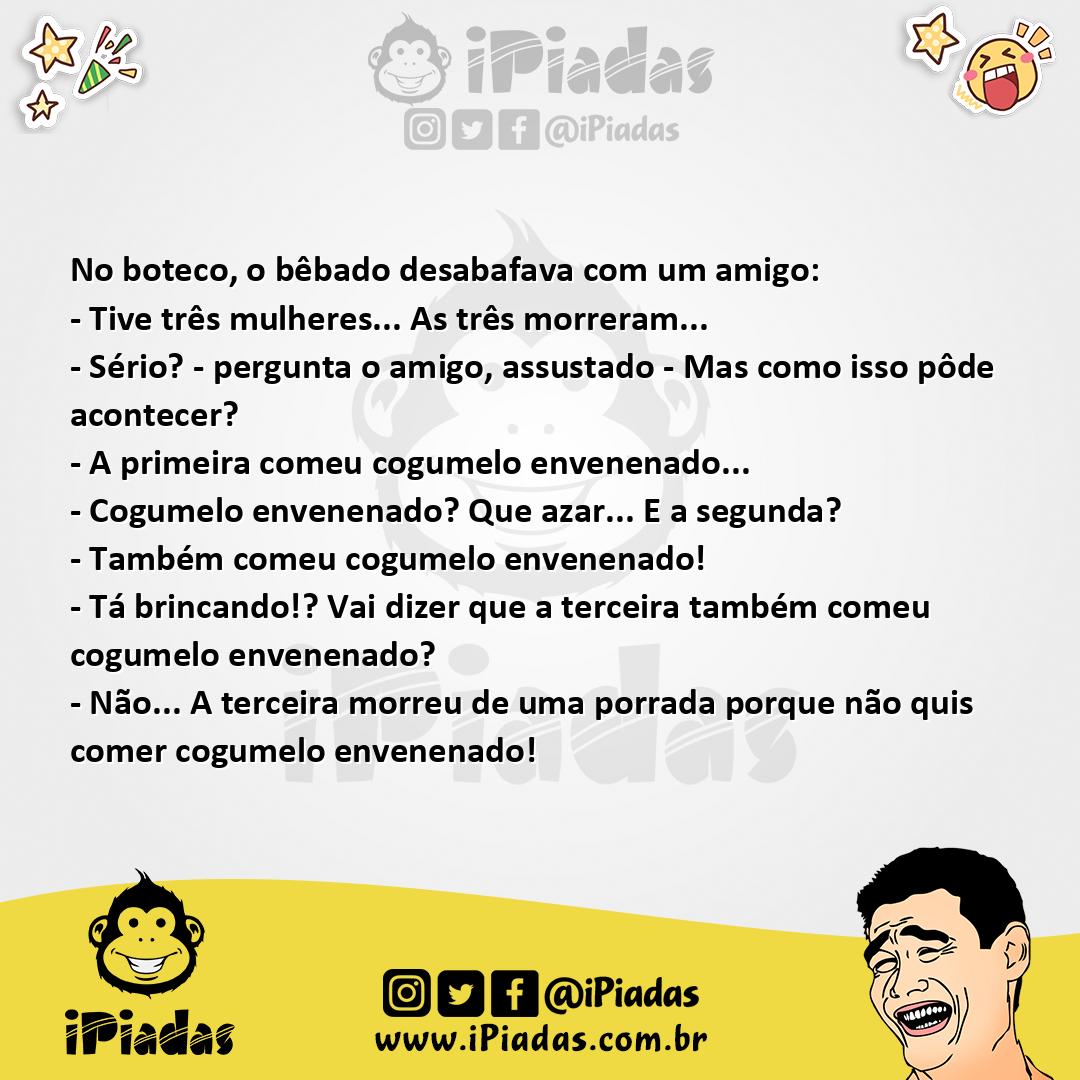 Ilustração da piada O Viúvo Bebum no iPiadas