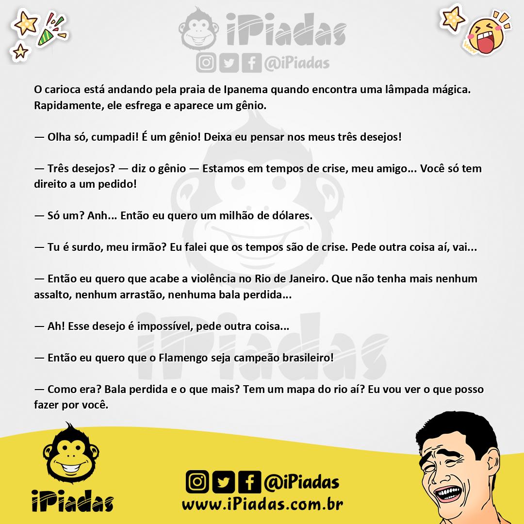 Ilustração da piada Pedido impossível no iPiadas