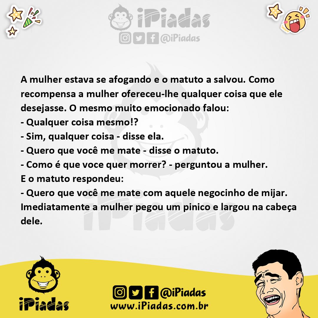 Ilustração da piada Pinico no iPiadas