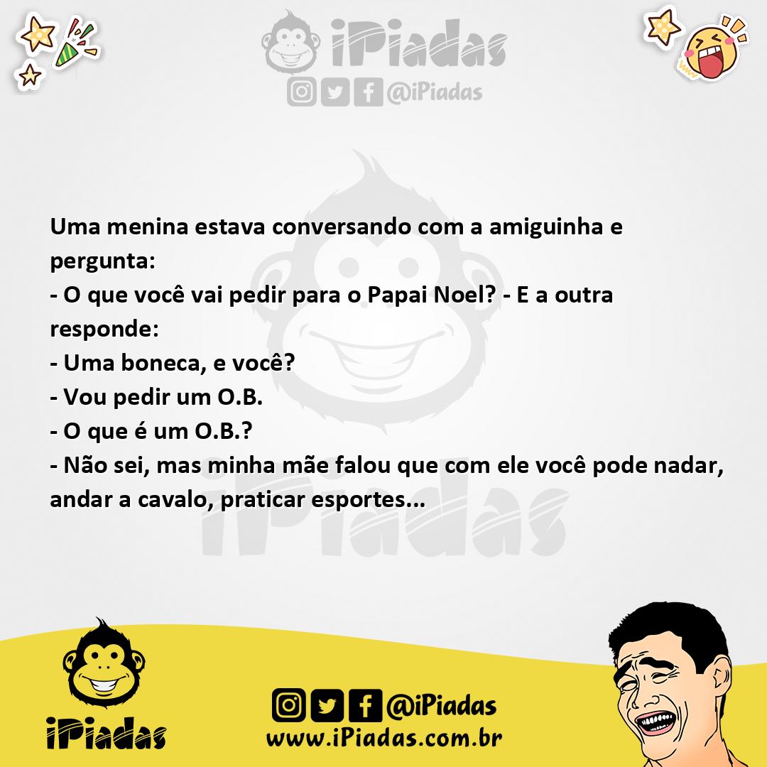 Ilustração da piada Presentão no iPiadas