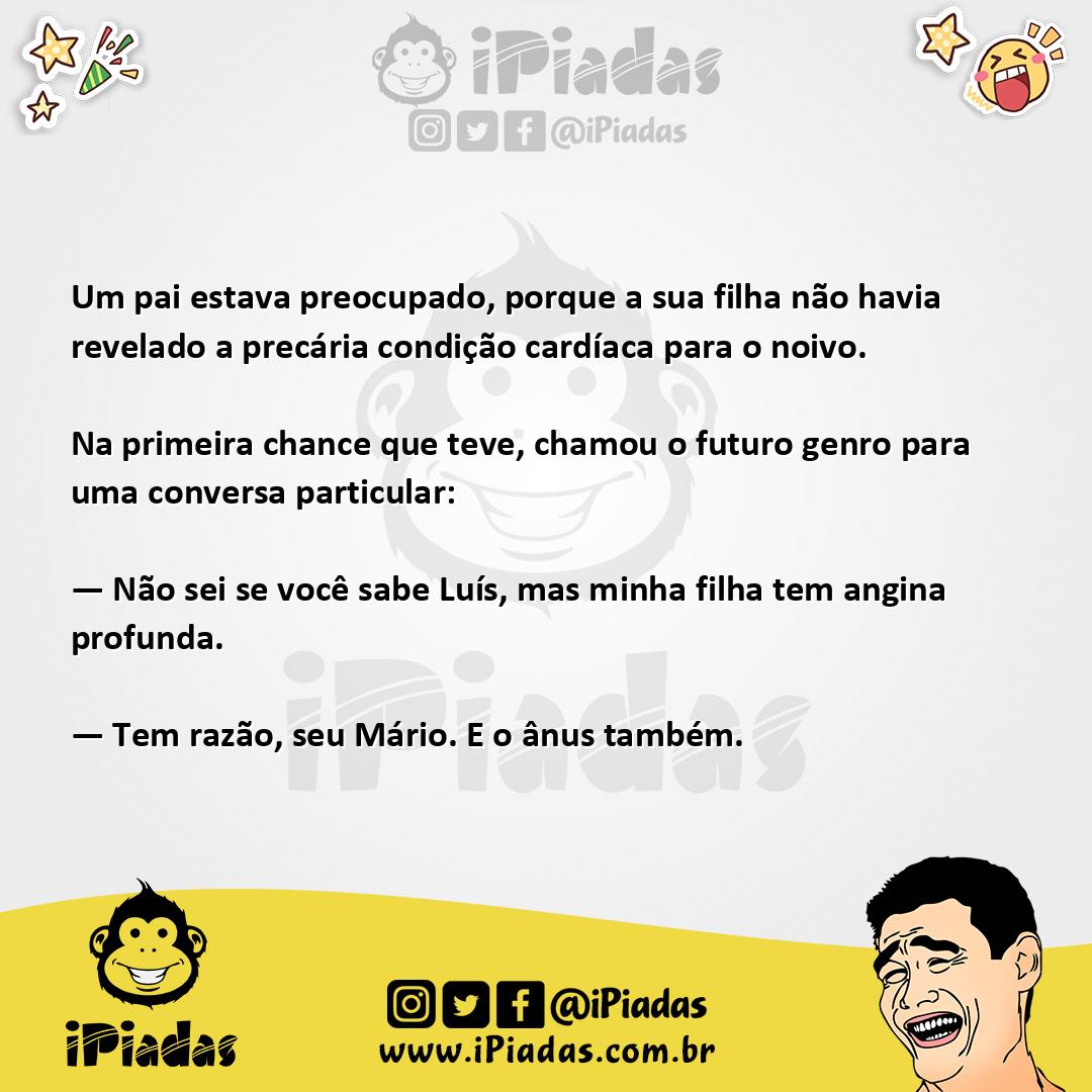 Ilustração da piada Problema de Saúde no iPiadas