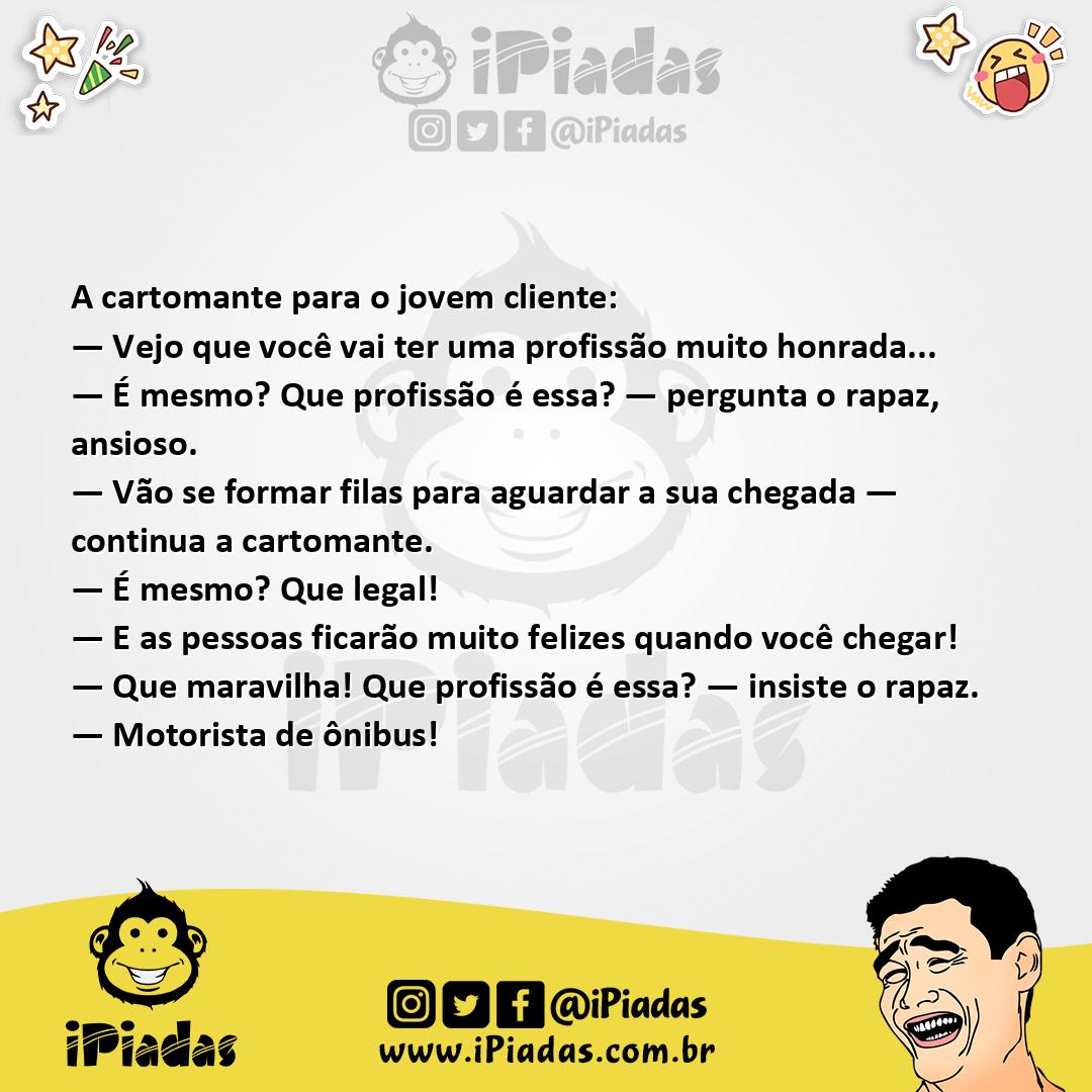 Ilustração da piada Profissão Honrada no iPiadas