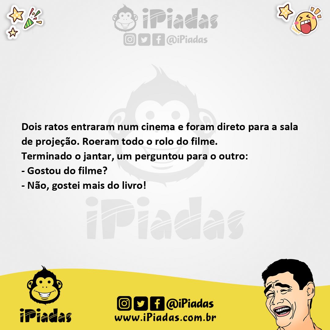 Ilustração da piada Ratinhos Comilões no iPiadas