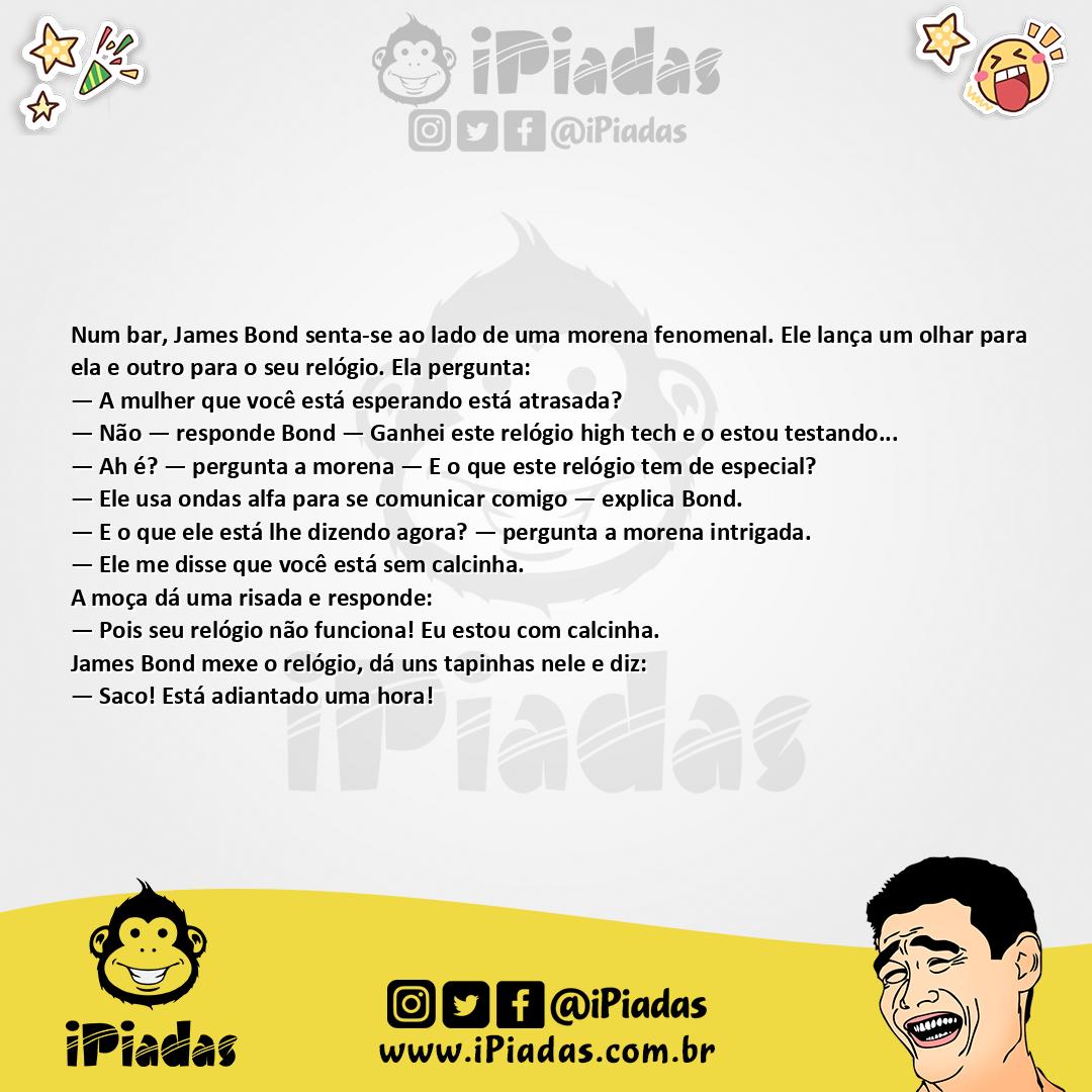 Ilustração da piada Relógio High Tech no iPiadas