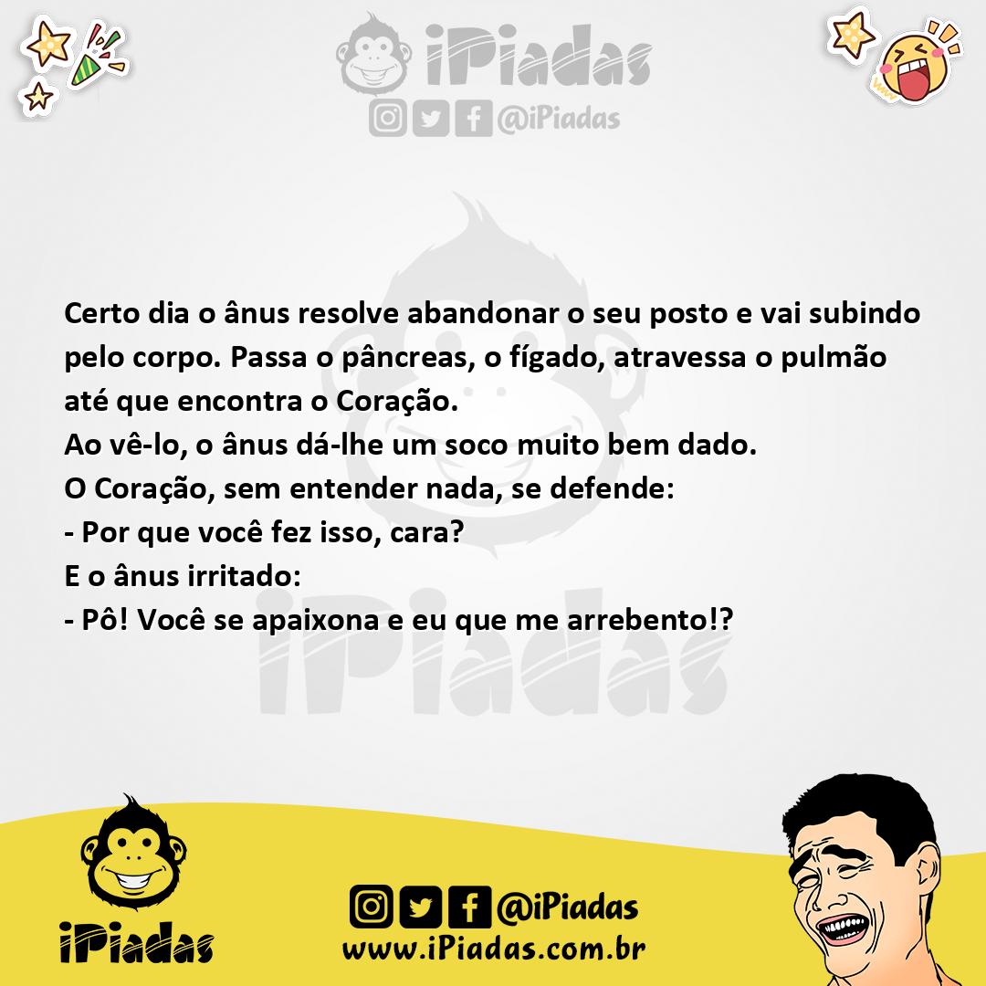 Ilustração da piada Revolta do ânus no iPiadas