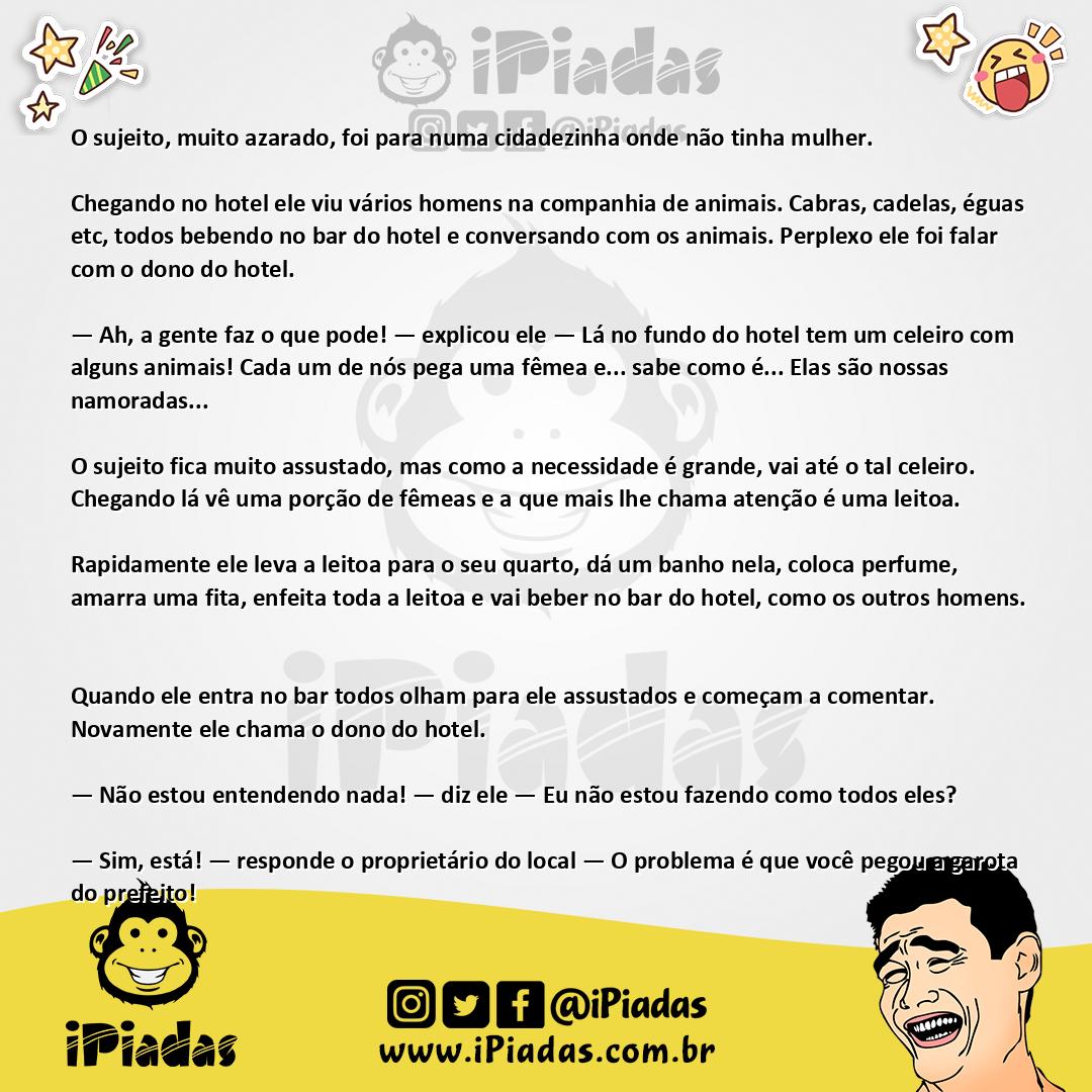 Ilustração da piada Sem mulheres no iPiadas