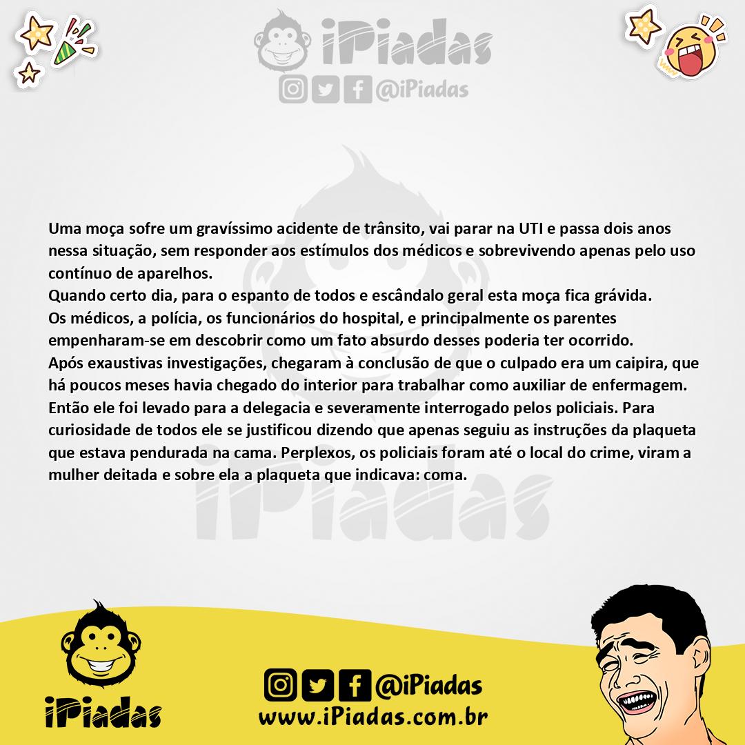 Ilustração da piada Sexo na UTI no iPiadas