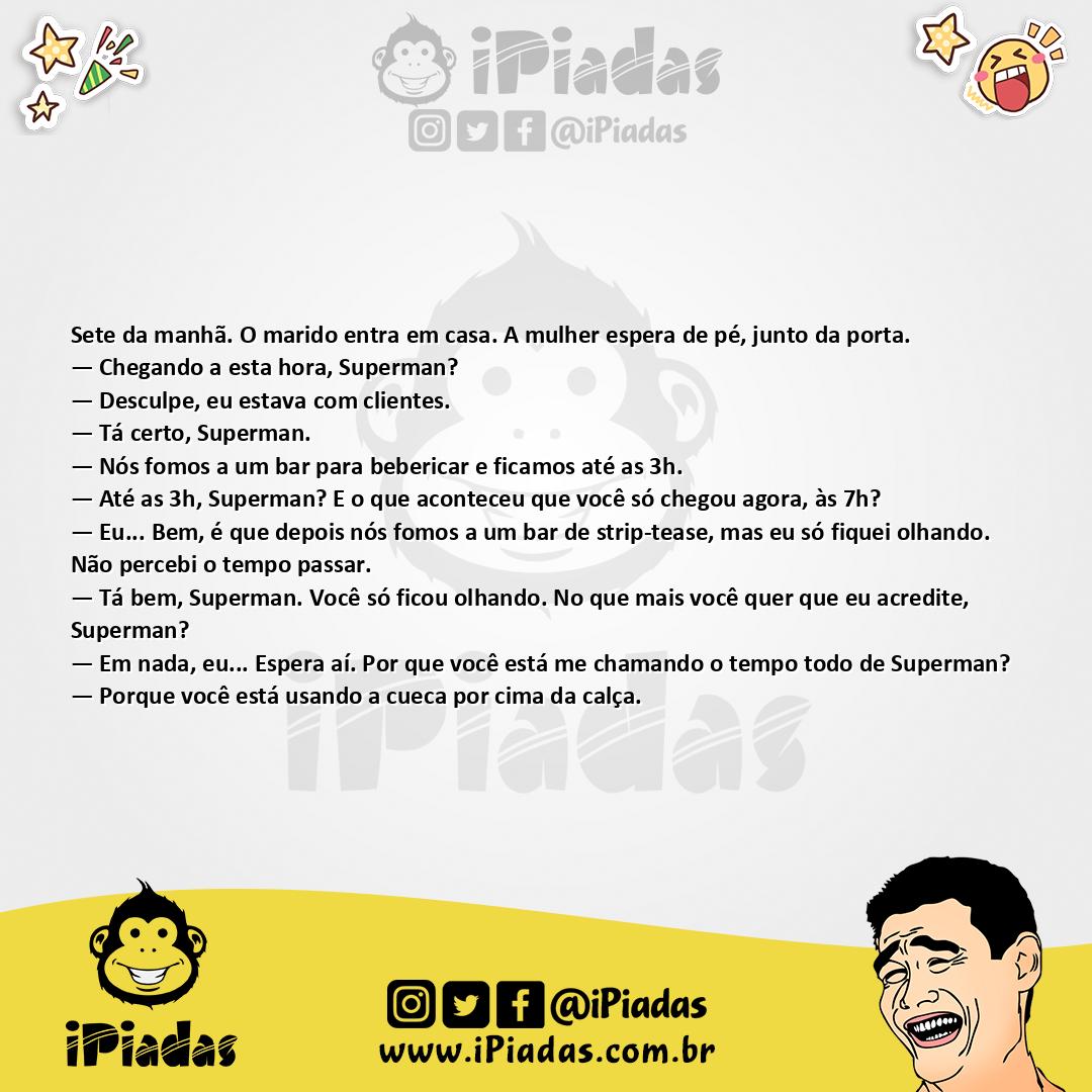 Ilustração da piada Superman no iPiadas