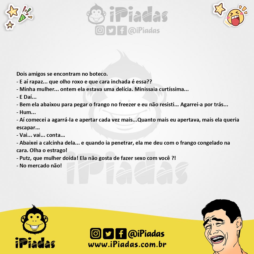 Ilustração da piada Tentação no iPiadas