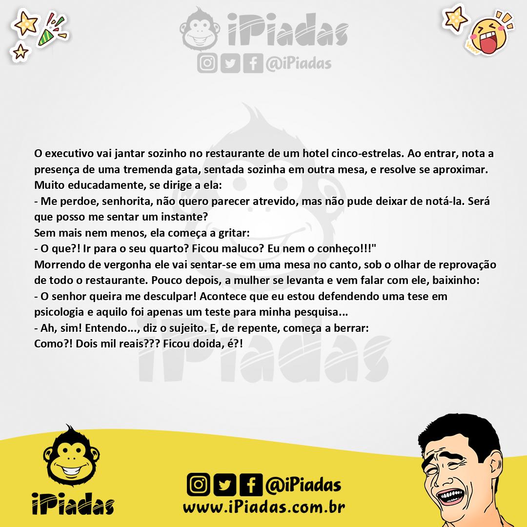 Ilustração da piada Teste psicológico no iPiadas