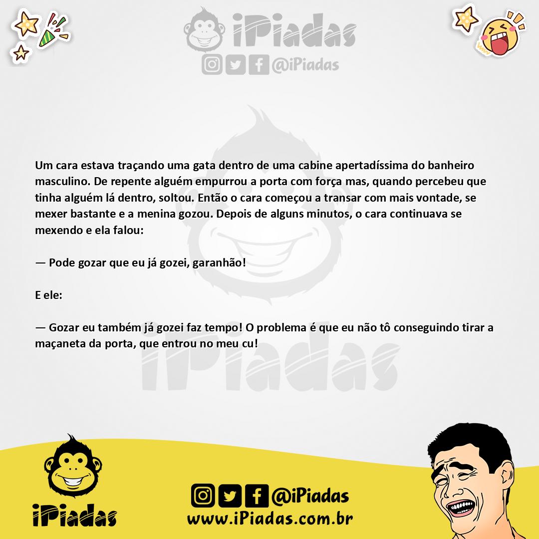 Ilustração da piada Transando no banheiro no iPiadas