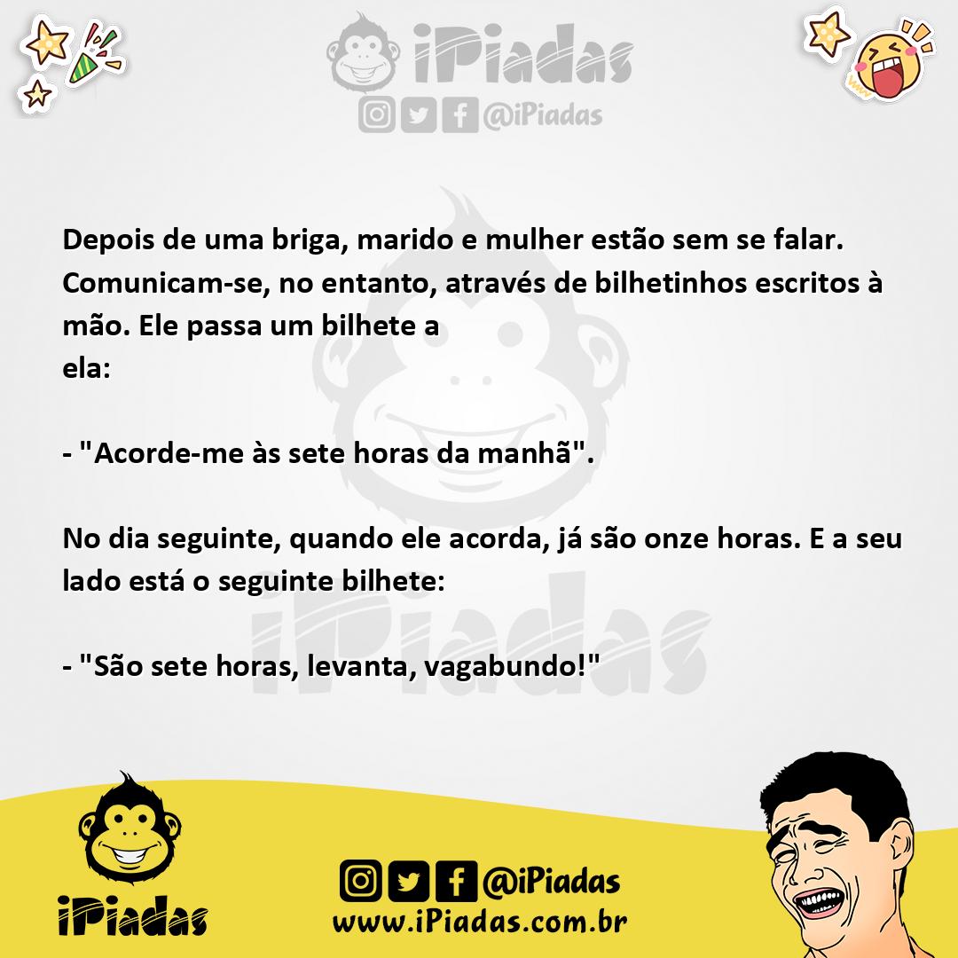 Ilustração da piada Troca de bilhetes no iPiadas