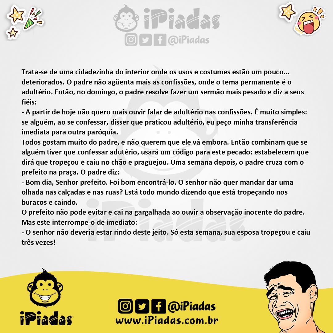 Ilustração da piada Tropeçou e caiu!!! no iPiadas