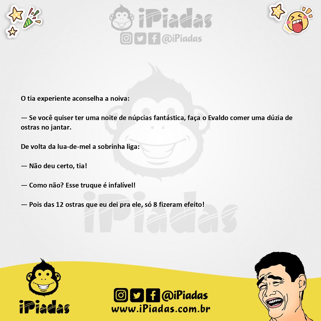 Ilustração da piada Truque das ostras no iPiadas