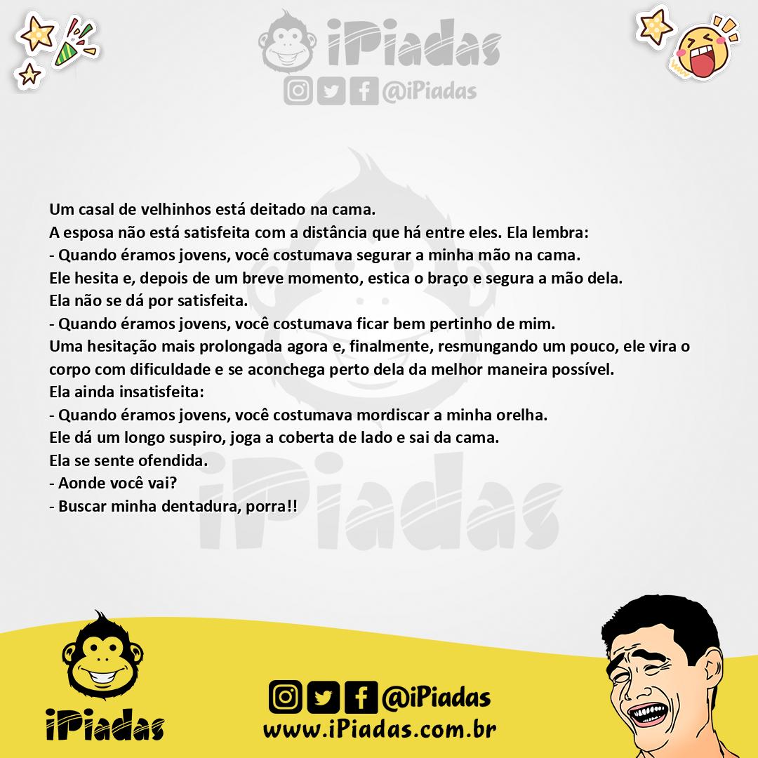 Ilustração da piada Volto já no iPiadas