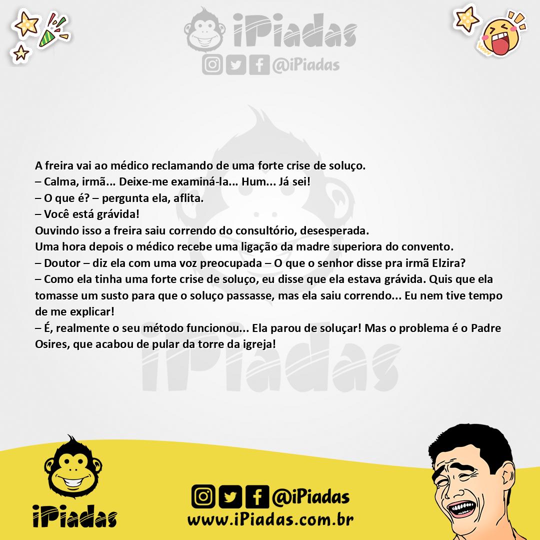 Ilustração da piada A Freira Grávida no iPiadas