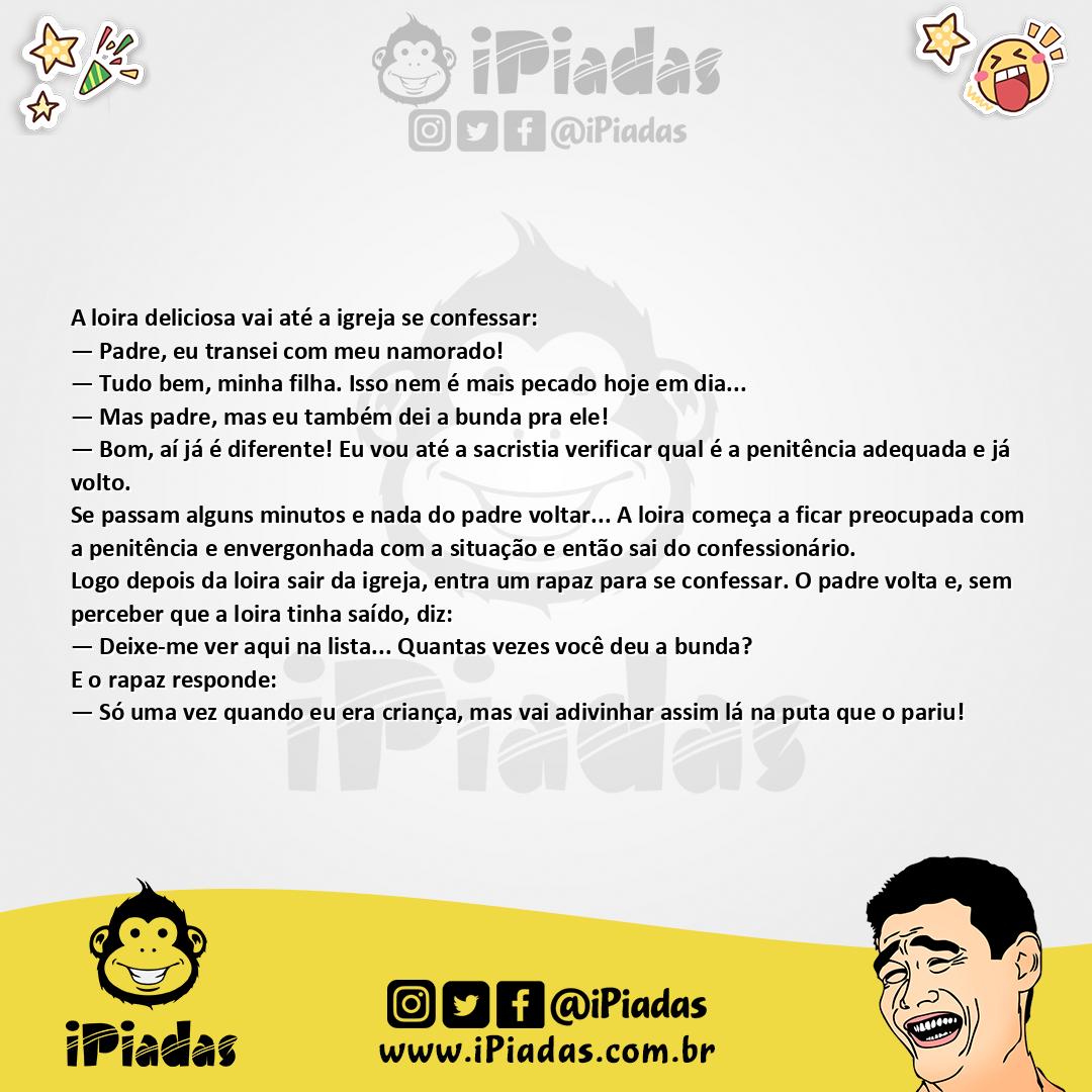 Ilustração da piada Confissões Secretas no iPiadas
