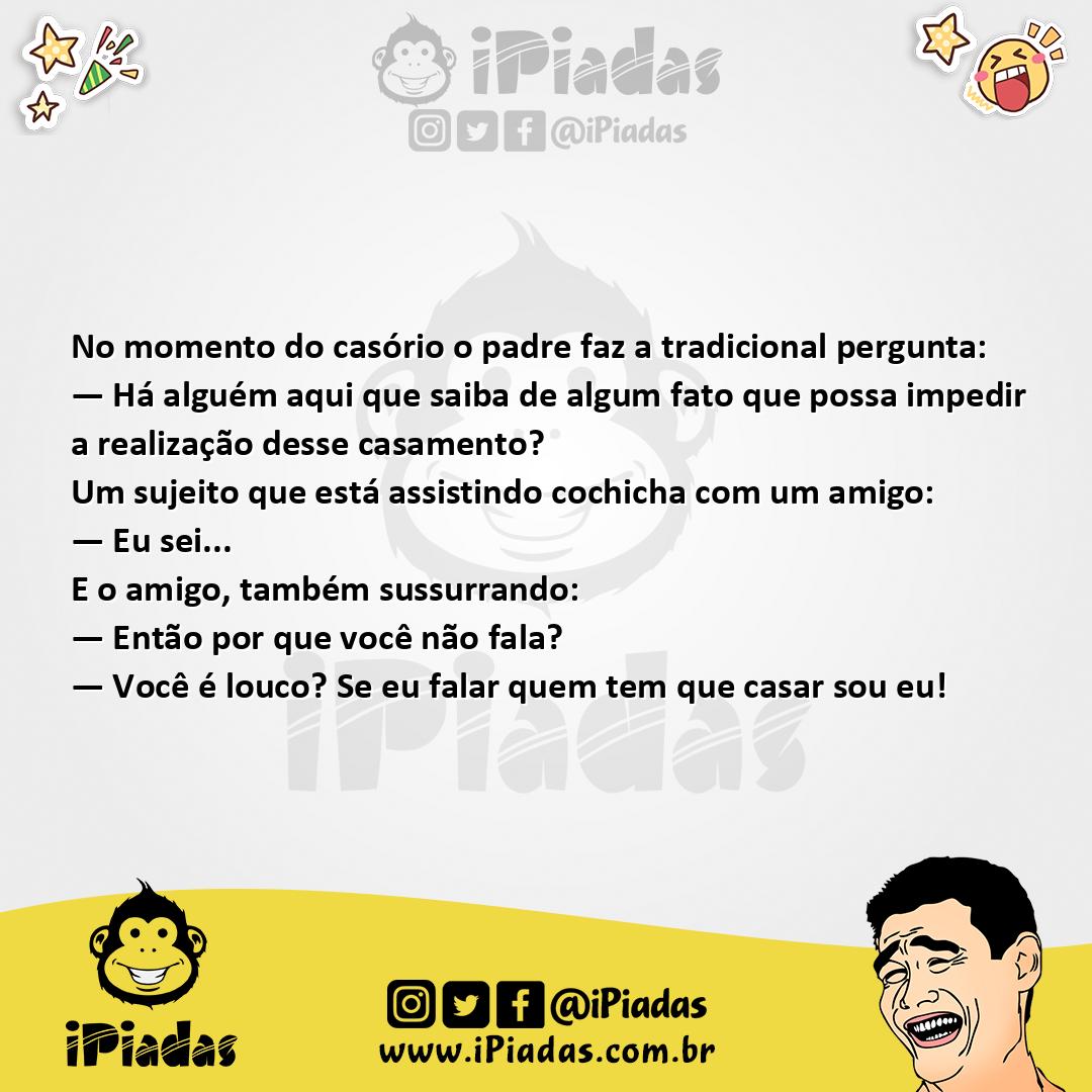 Ilustração da piada Fale Agora ou Cale-se para Sempre no iPiadas