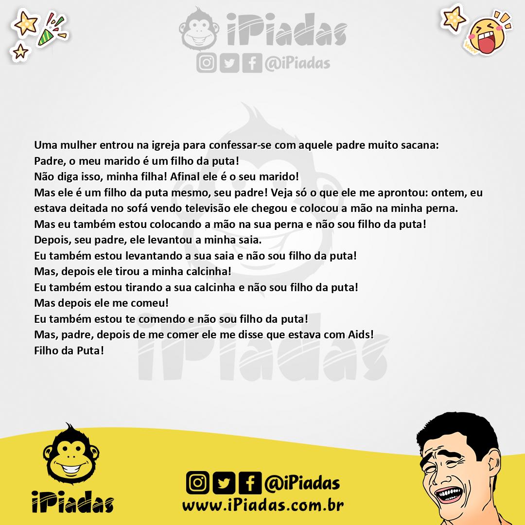 Ilustração da piada Marido FDP no iPiadas