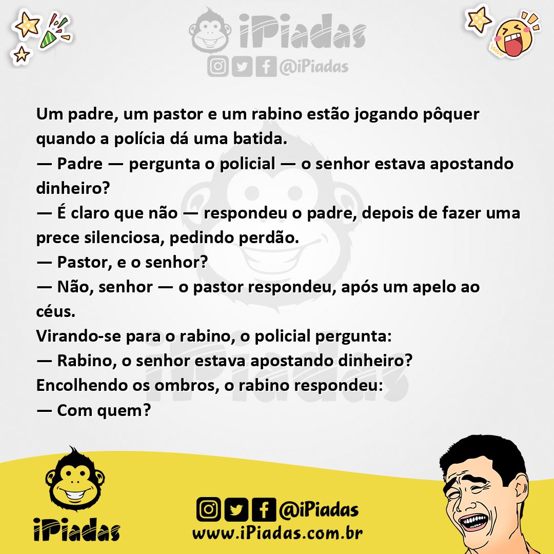 Ilustração da piada Mentira da Aposta no iPiadas