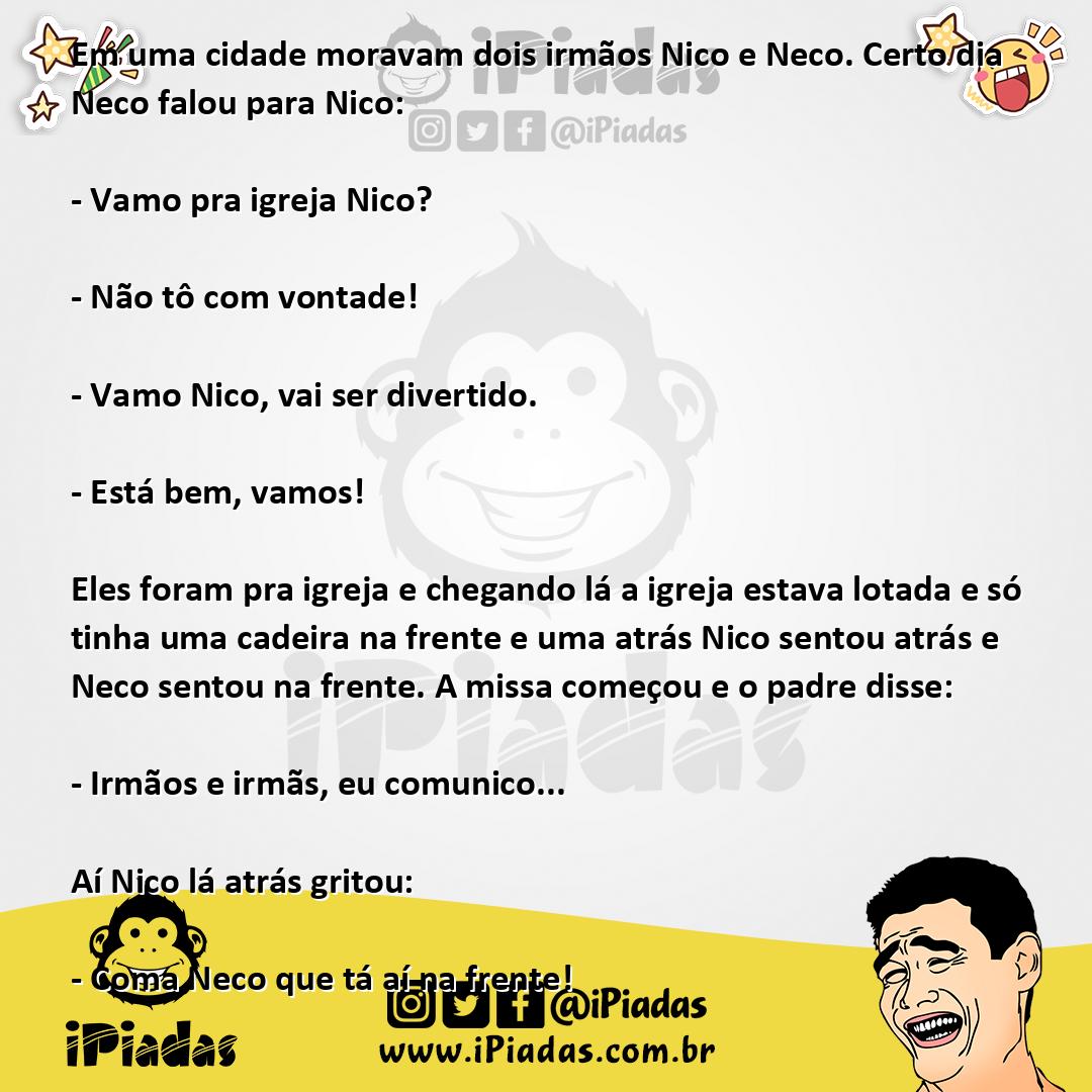 Nico e Neco na igreja