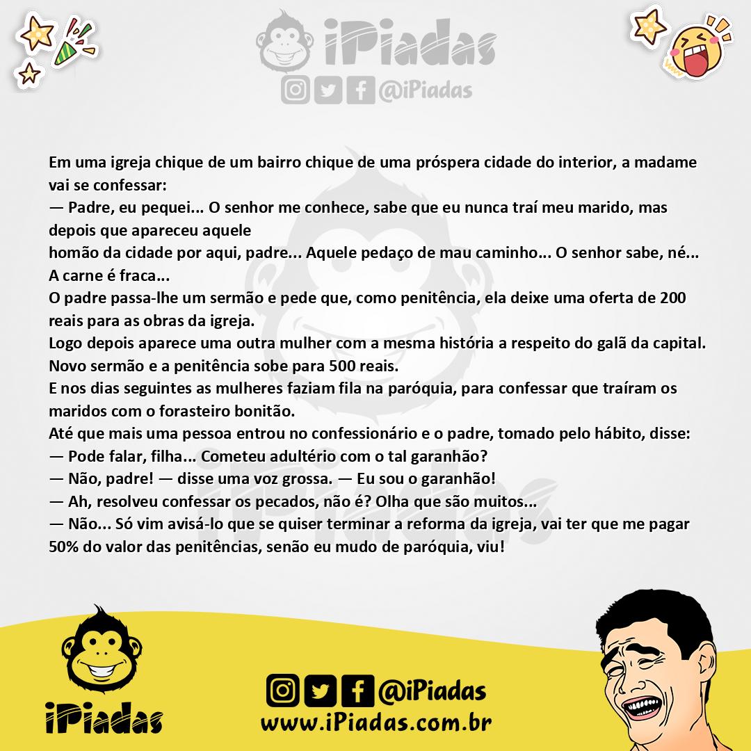 Ilustração da piada O Galã da Capital no iPiadas