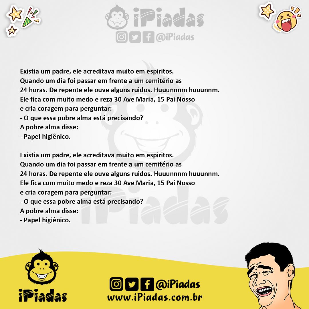 Ilustração da piada O Padre no iPiadas
