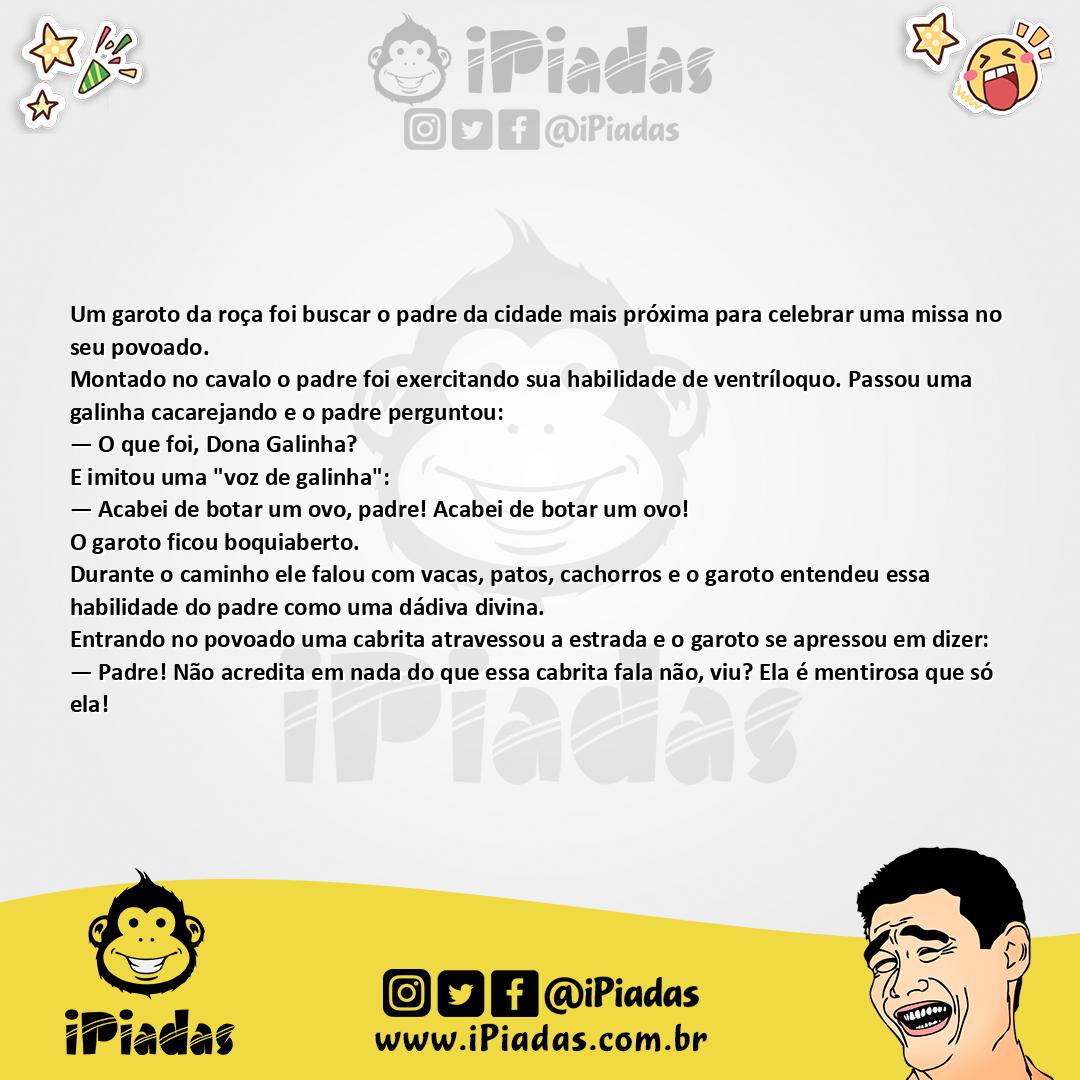 Ilustração da piada O Padre Dolittle no iPiadas