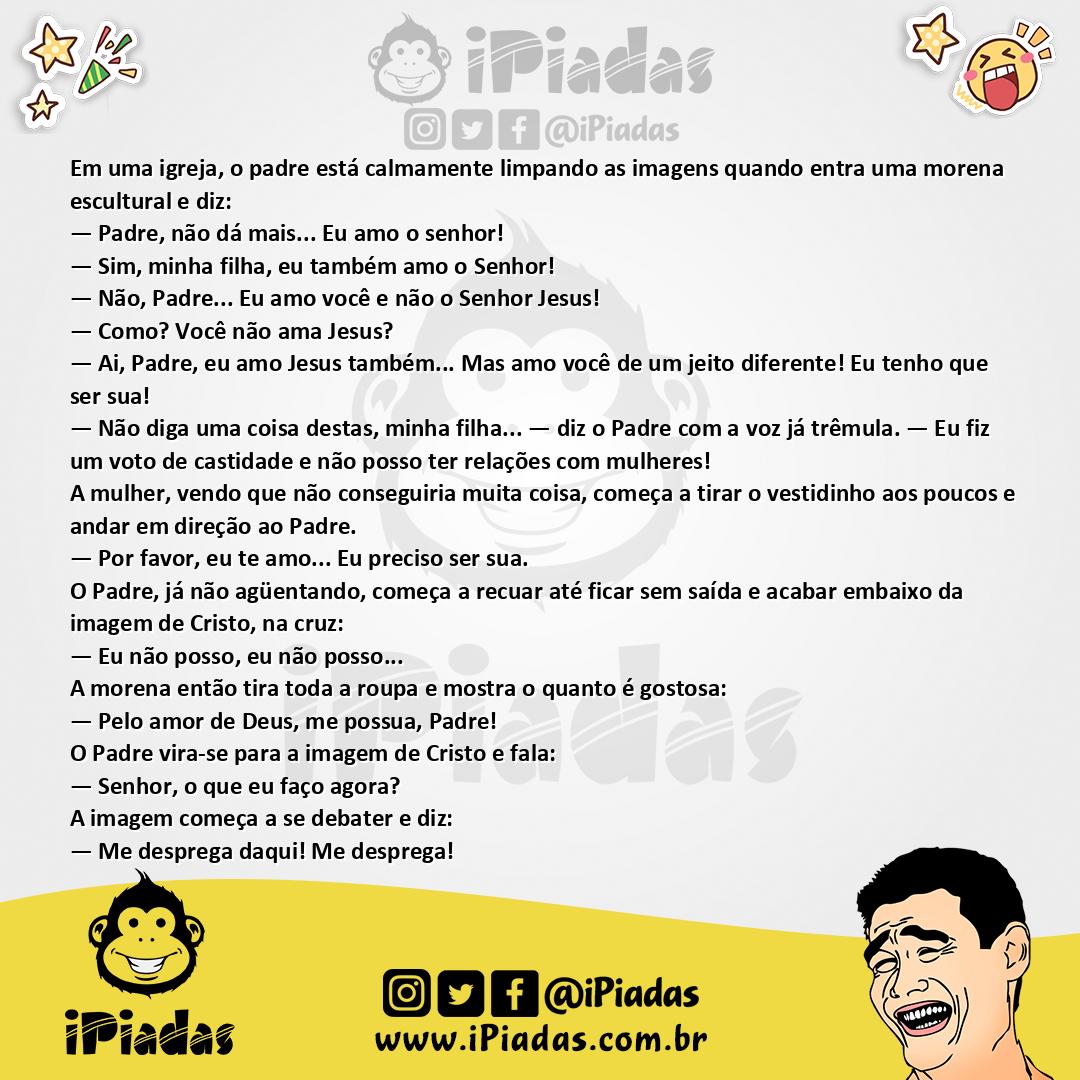 Ilustração da piada Tentação Fatal no iPiadas