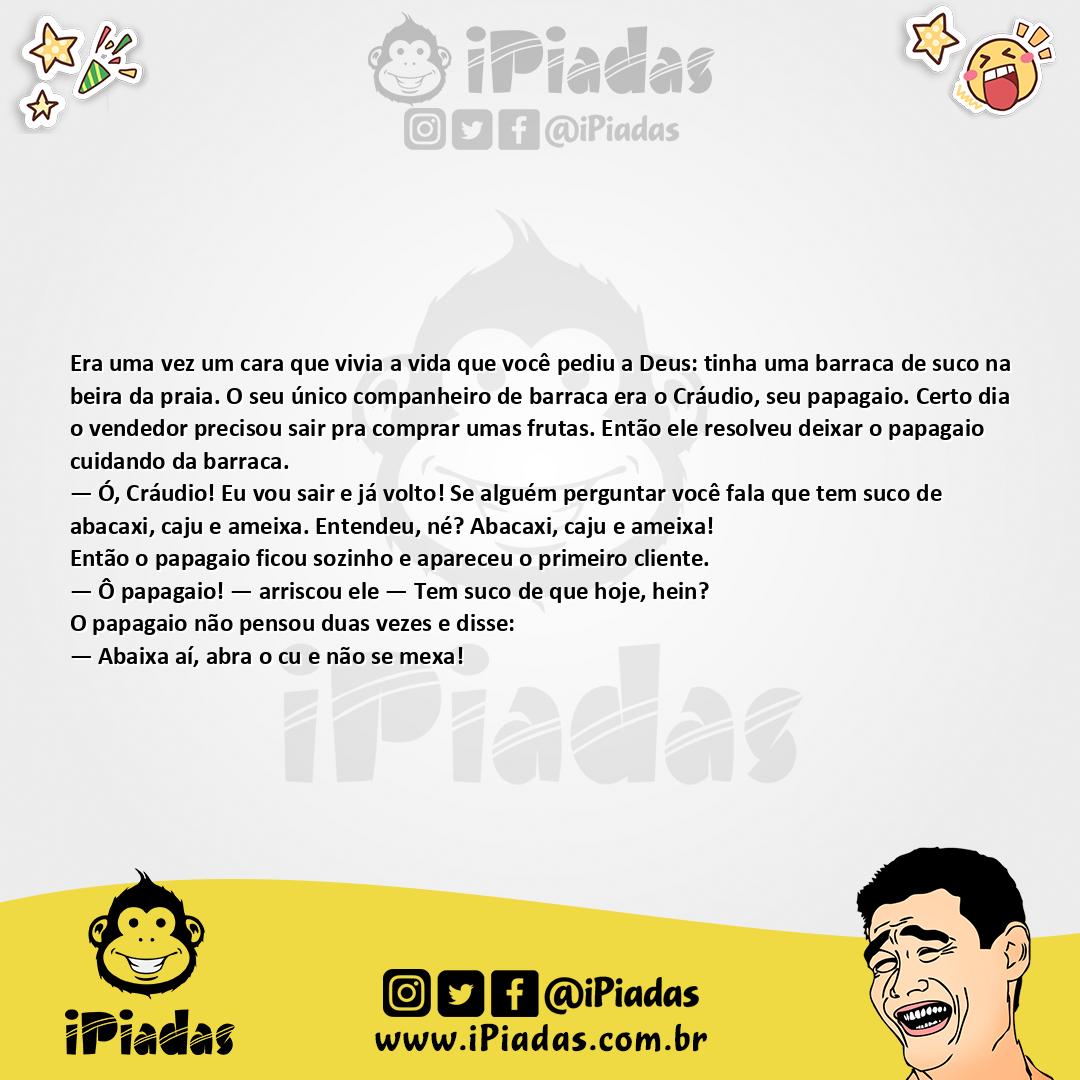 Ilustração da piada Papagaio Vendedor no iPiadas