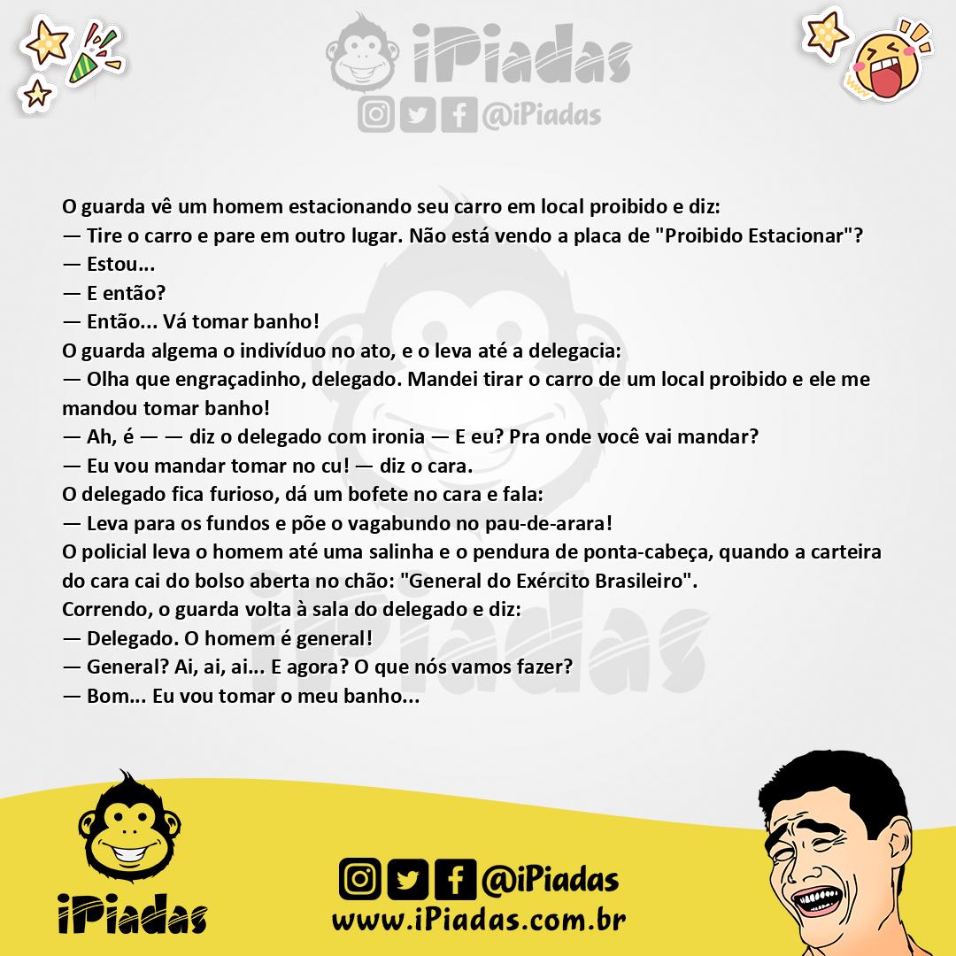 Ilustração da piada Local Proibido no iPiadas
