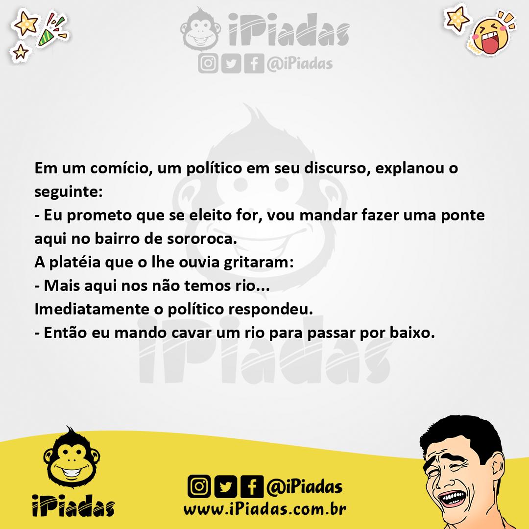 Ilustração da piada A Ponte E O Rio no iPiadas