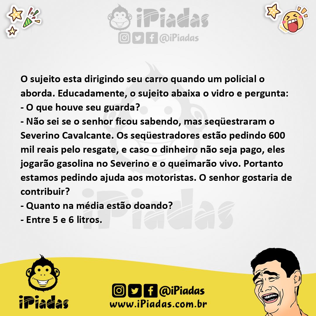 Ilustração da piada Ajudando o Brasil no iPiadas