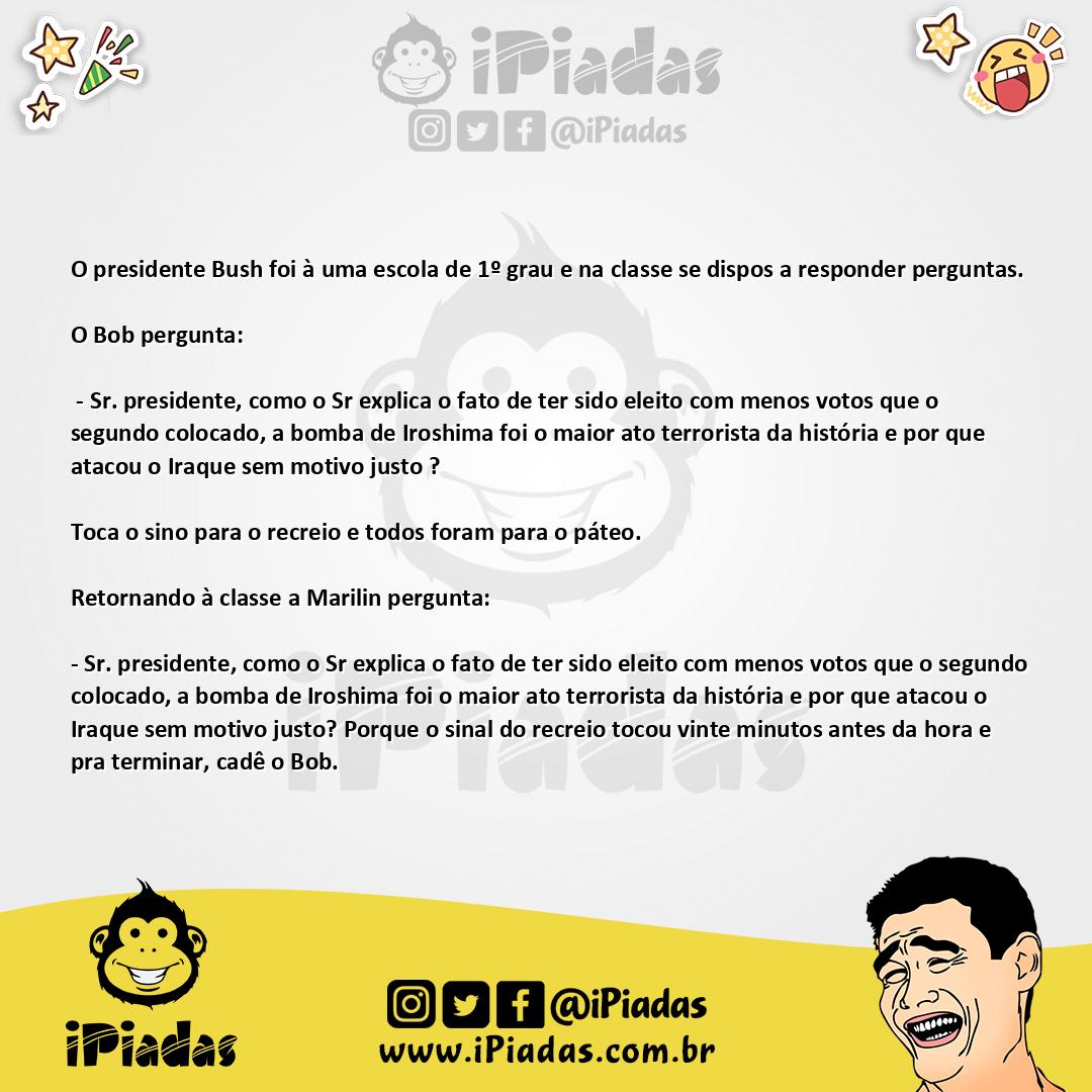 Ilustração da piada Bucha no iPiadas