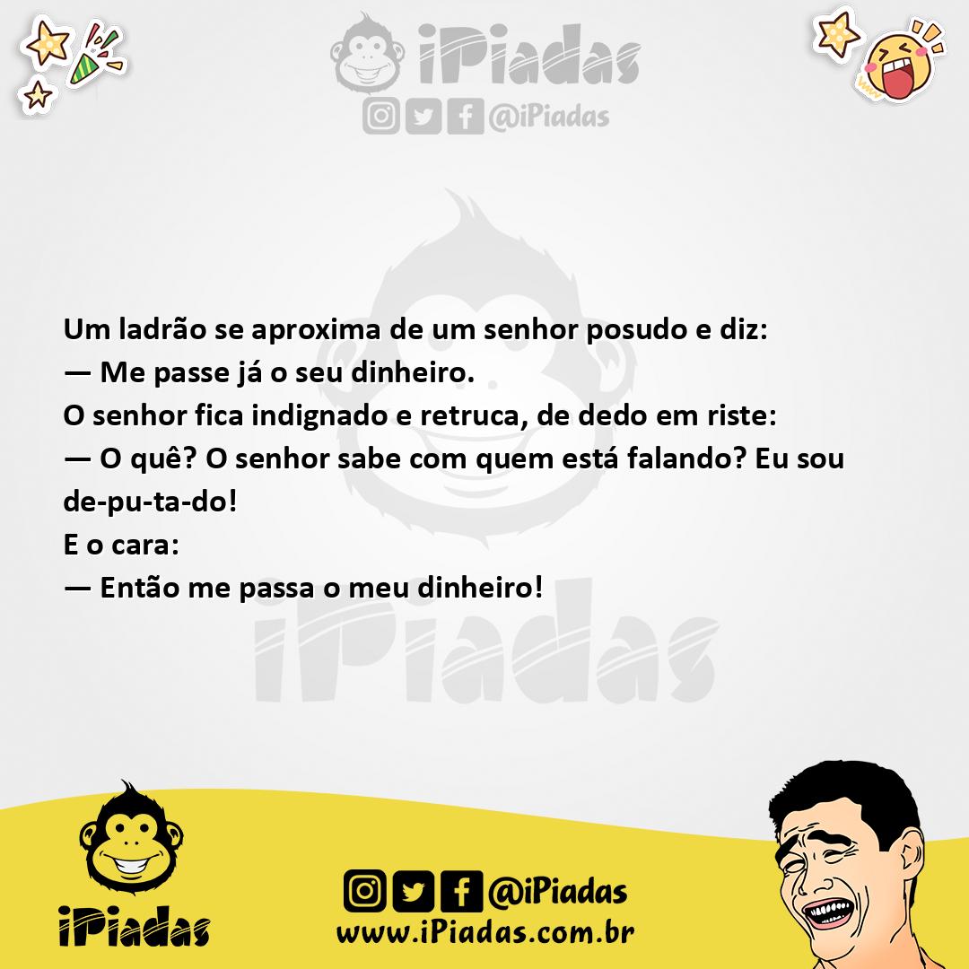 Ilustração da piada Isso é um Assalto no iPiadas