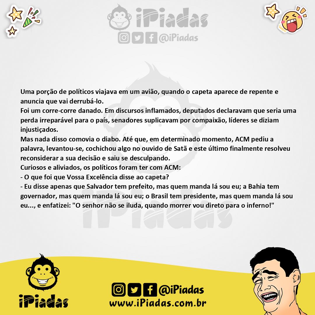 Ilustração da piada Negociando com o diabo no iPiadas