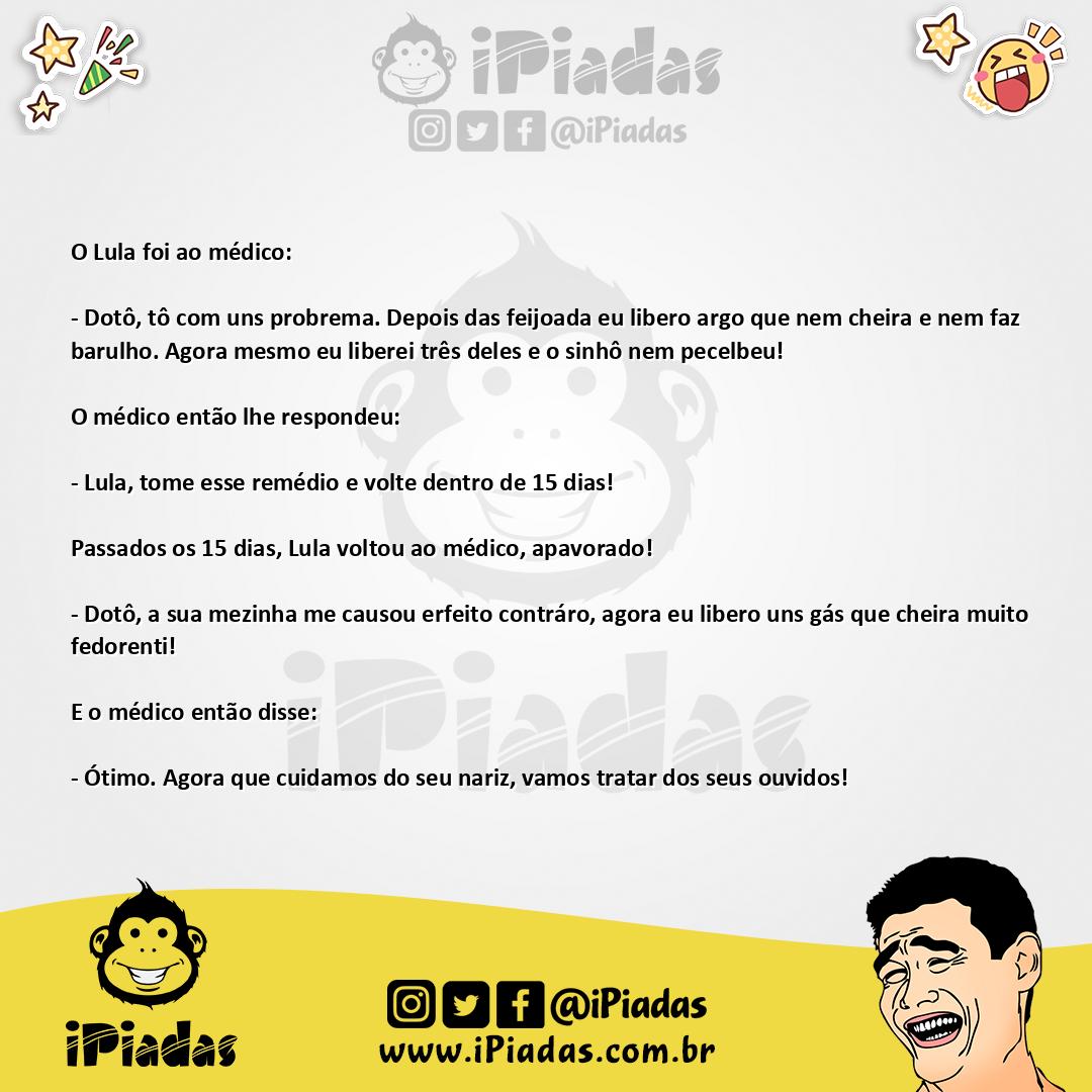 Ilustração da piada O problema do Lula no iPiadas