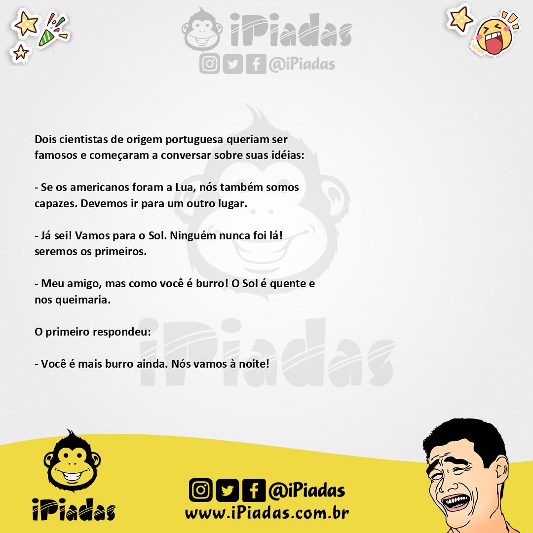 Ilustração da piada A conquista no iPiadas