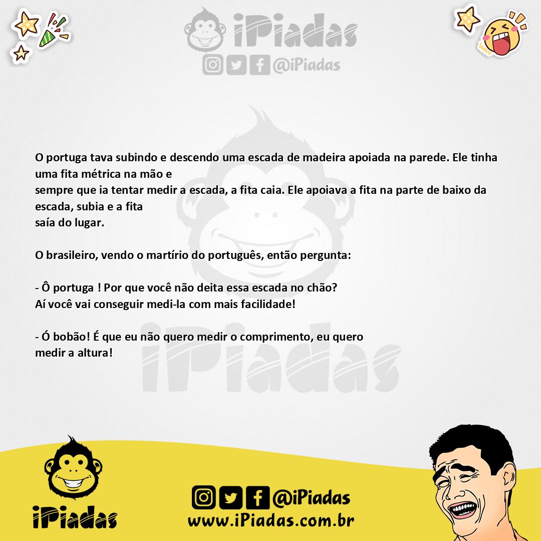 Ilustração da piada A medição no iPiadas