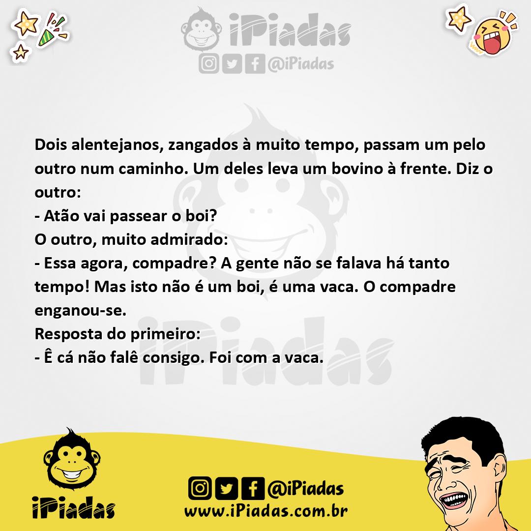 Ilustração da piada Alentejanos zangados no iPiadas