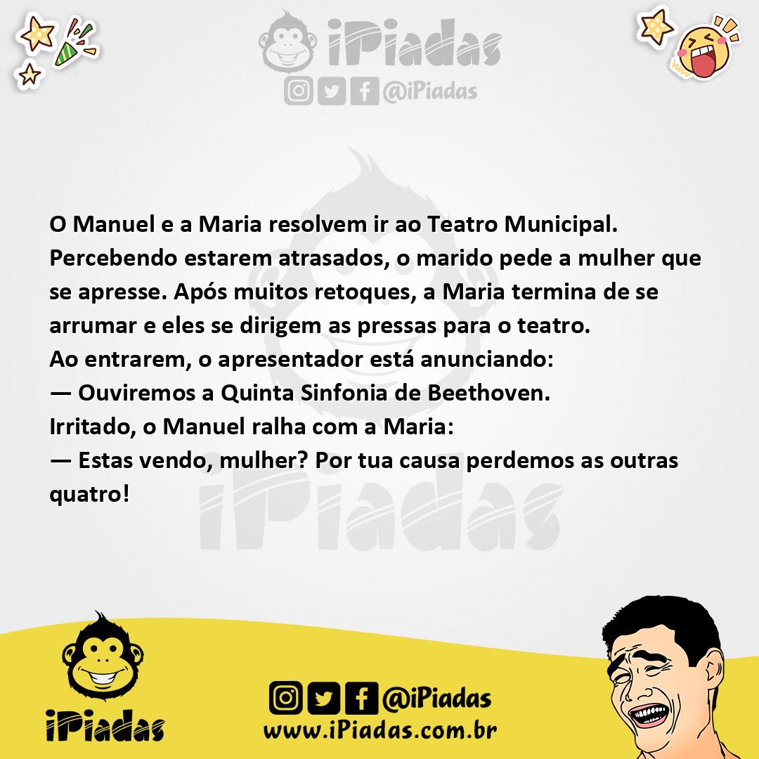 Ilustração da piada Beethoven no iPiadas