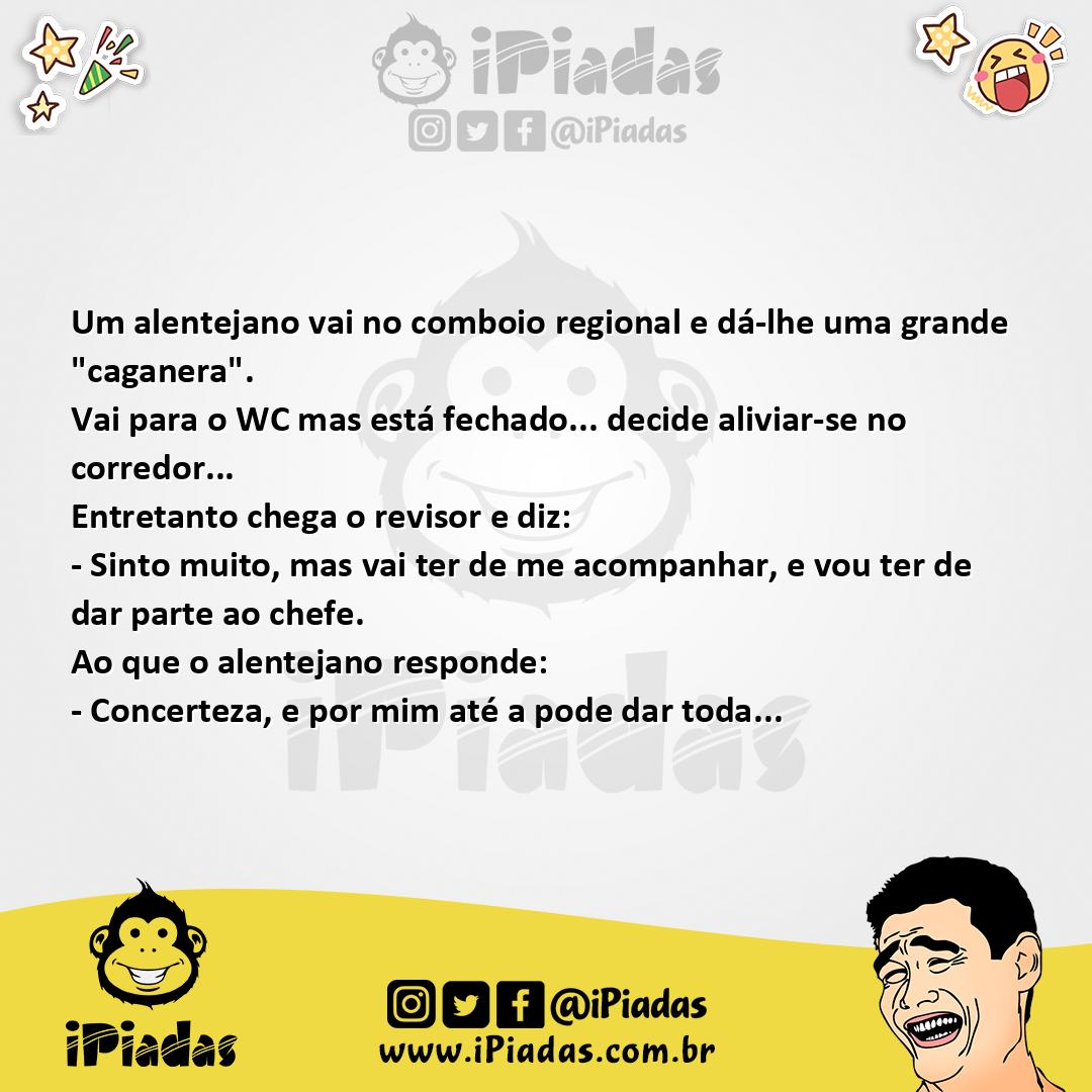 Ilustração da piada Caganeira no iPiadas