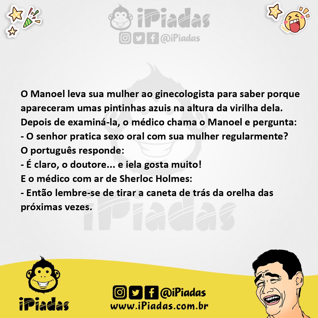 Ilustração da piada Caneta Na Orelha no iPiadas