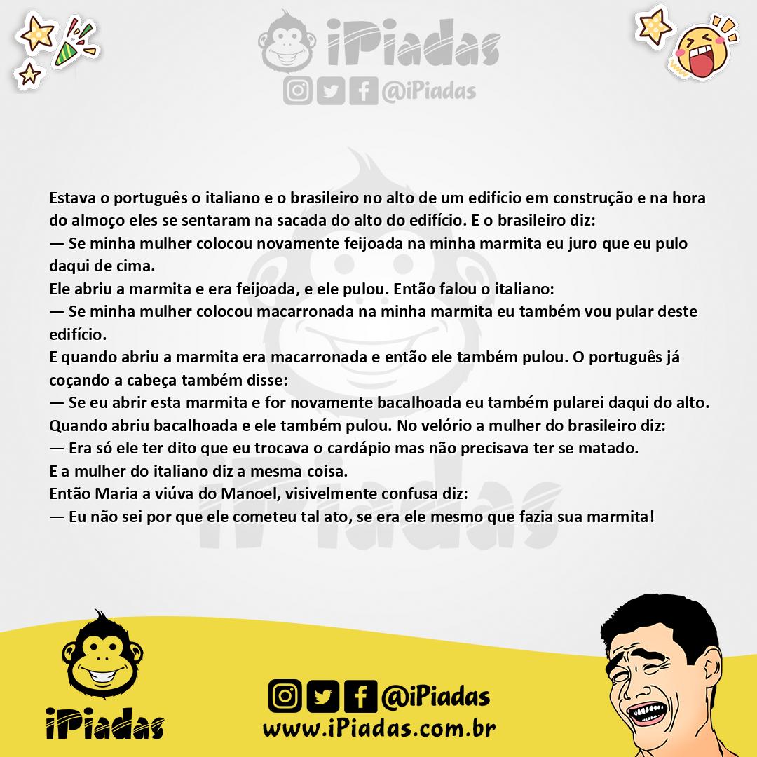 Ilustração da piada Cardápio Maldito no iPiadas