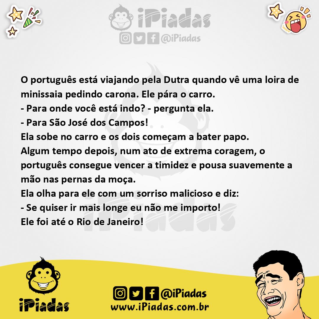 Ilustração da piada Carona Na Dutra no iPiadas