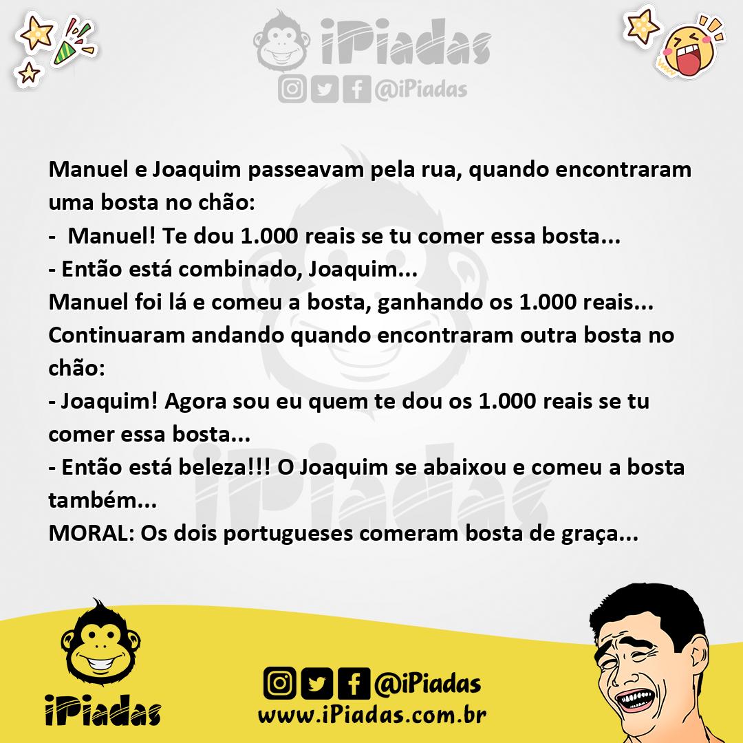 Ilustração da piada Comendo Bosta no iPiadas
