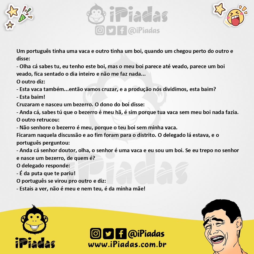 Ilustração da piada Dilema do Bezerro no iPiadas