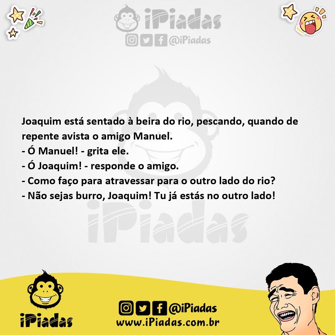 Ilustração da piada Do lado de lá no iPiadas